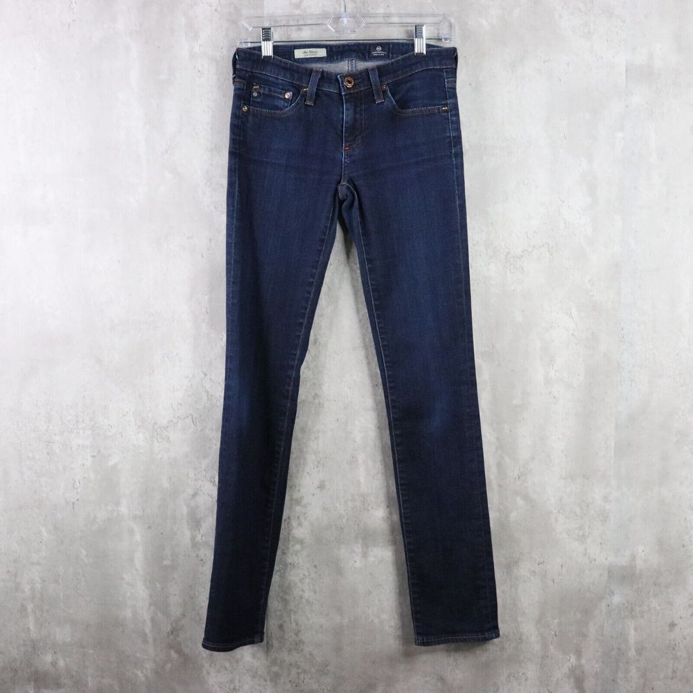 AG Designer Jeans Womens Size 26 Blue Stevie Slim Straight Dark Wash